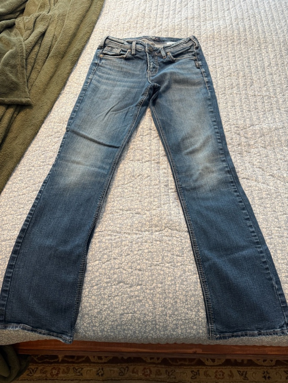Silver Jeans Medium Blue Flare Jeans